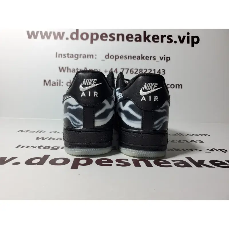 Nike air AF1 skeleton black Reps Force Black Skeleton Halloween (2019) BQ7541 001
