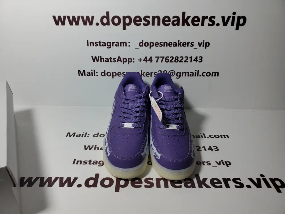 Nike nike skeleton purple Air Force 1 LOw O7 QS Purple Skeleton Halloween (2021)
