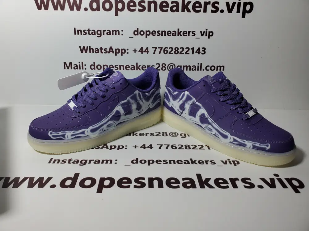 Nike nike skeleton purple Air Force 1 LOw O7 QS Purple Skeleton Halloween (2021)