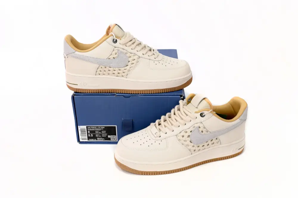Nike Air Force 1 Low BQ7541-100 '07 Premium NAI-KE Bamboo Weave FN0369-101