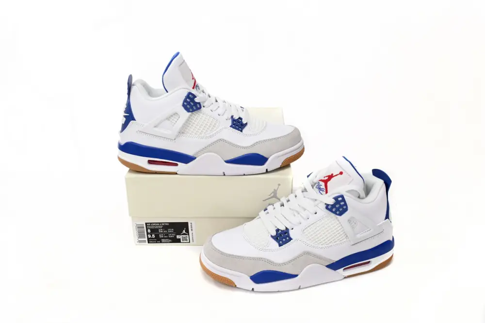 Nike reps Jordan 4 SB x Air Jordan 4 “Sapphire”Sapphire Blue DR5415-140 (Top Quality)
