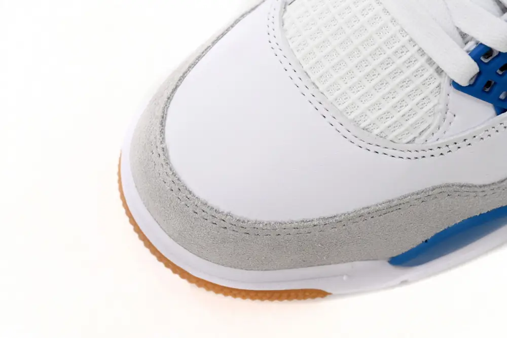 Nike reps Jordan 4 SB x Air Jordan 4 White Blue DR5415-104 (Top Quality)