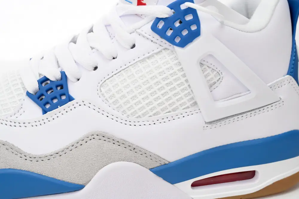 Nike reps Jordan 4 SB x Air Jordan 4 White Blue DR5415-104 (Top Quality)