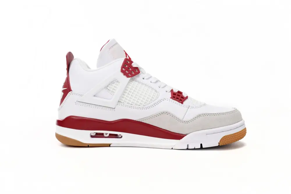 Nike reps Jordan 4 SB x Air Jordan 4 White Red DR5415-160 (Top Quality)