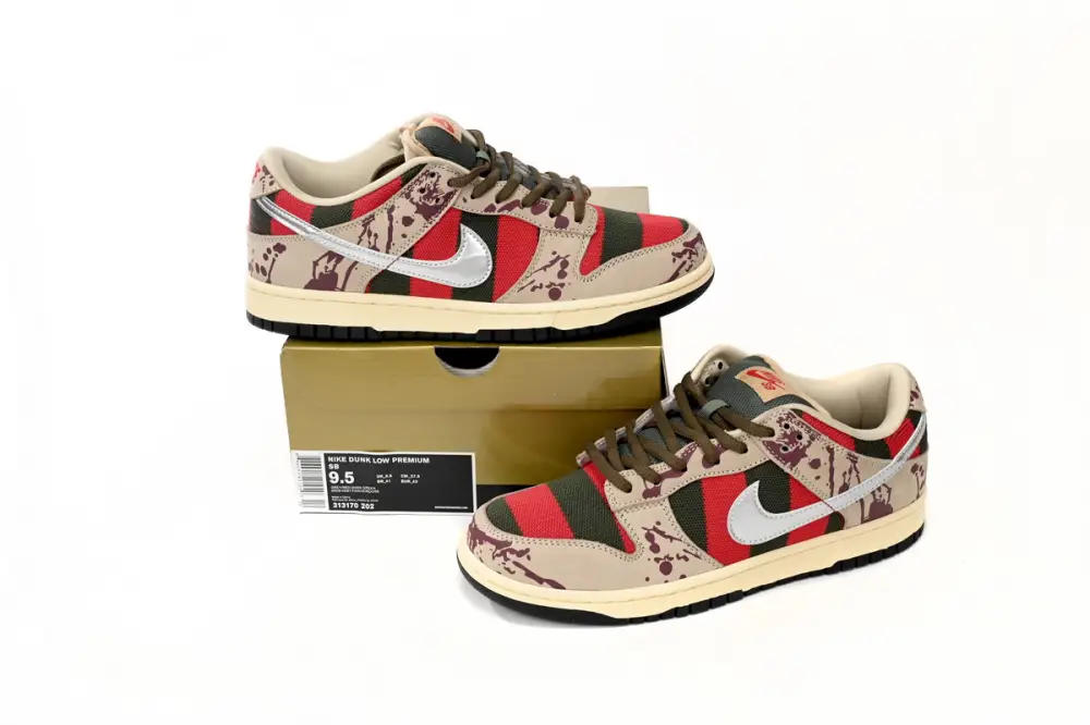 Nike freddy krueger reps SB Dunk Low Freddy Krueger 313170-202