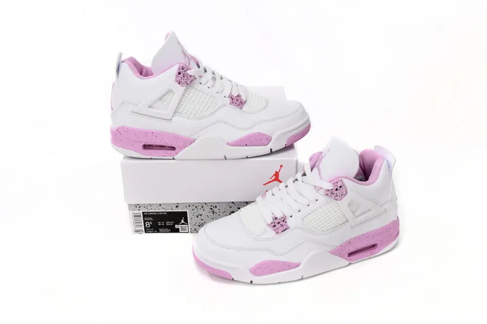 Air Jordan 4 Pink Thunder Reps Jordan 4 White Pink CT8527-116