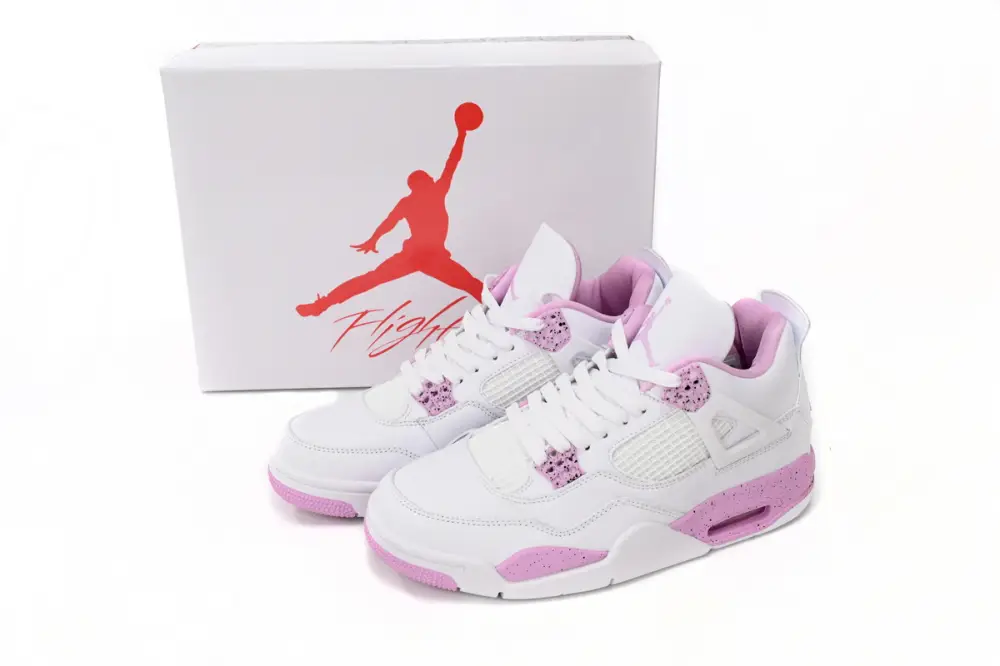 Air Jordan 4 Pink Thunder Reps Jordan 4 White Pink CT8527-116