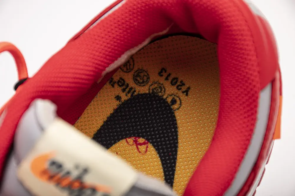 OFF White X Nike Dunk Low University Red dunk University Red CT0856-600