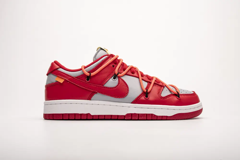 OFF White X Nike Dunk Low University Red dunk University Red CT0856-600