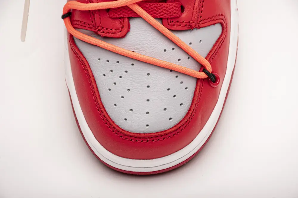 OFF White X Nike Dunk Low University Red dunk University Red CT0856-600