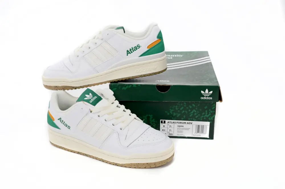 Atmos x adidas Forum Low White Gree HQ6996 