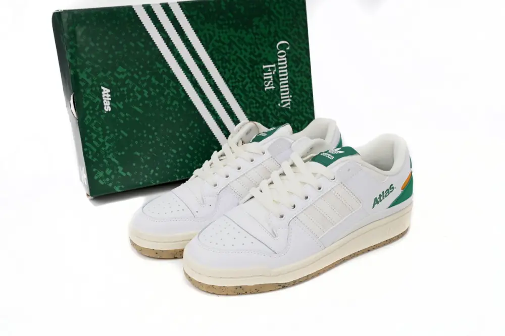 Atmos x adidas Forum Low White Gree HQ6996 