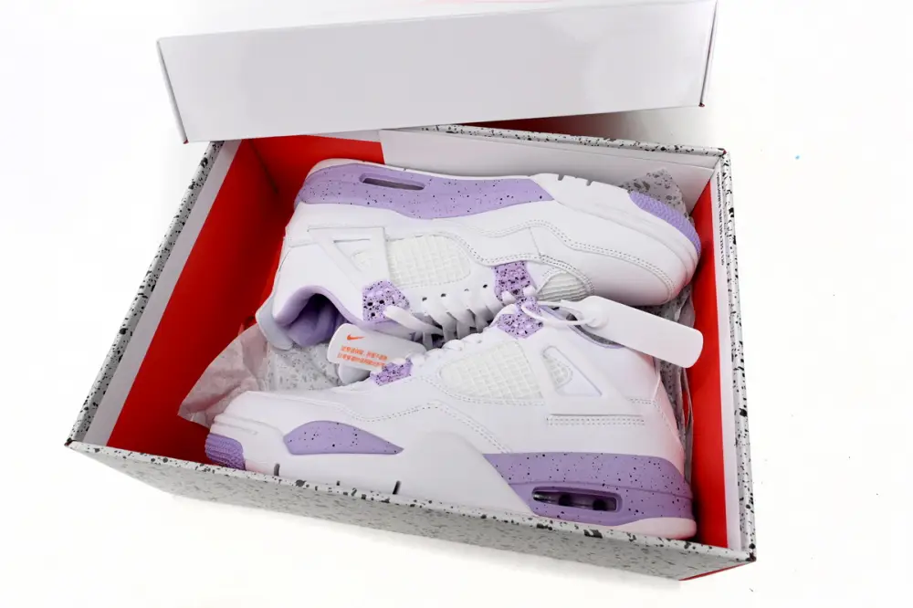 Air Jordan 4 Retro White Purple CT8527-115 