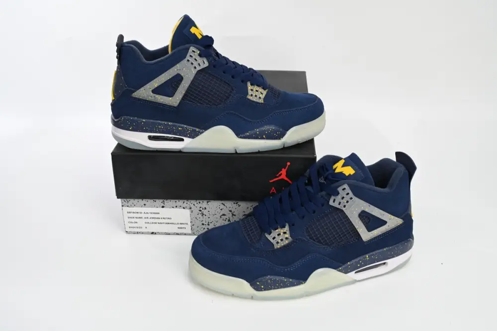 Air Jordan 4 Retro Michigan AJ4 Jordan 4 Frozen Moments 1036660