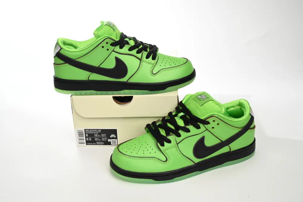 The Powerpuff Girls x Nike SB powerpuff dunk Reps Dunk Low “Buttercup” FZ8319-300