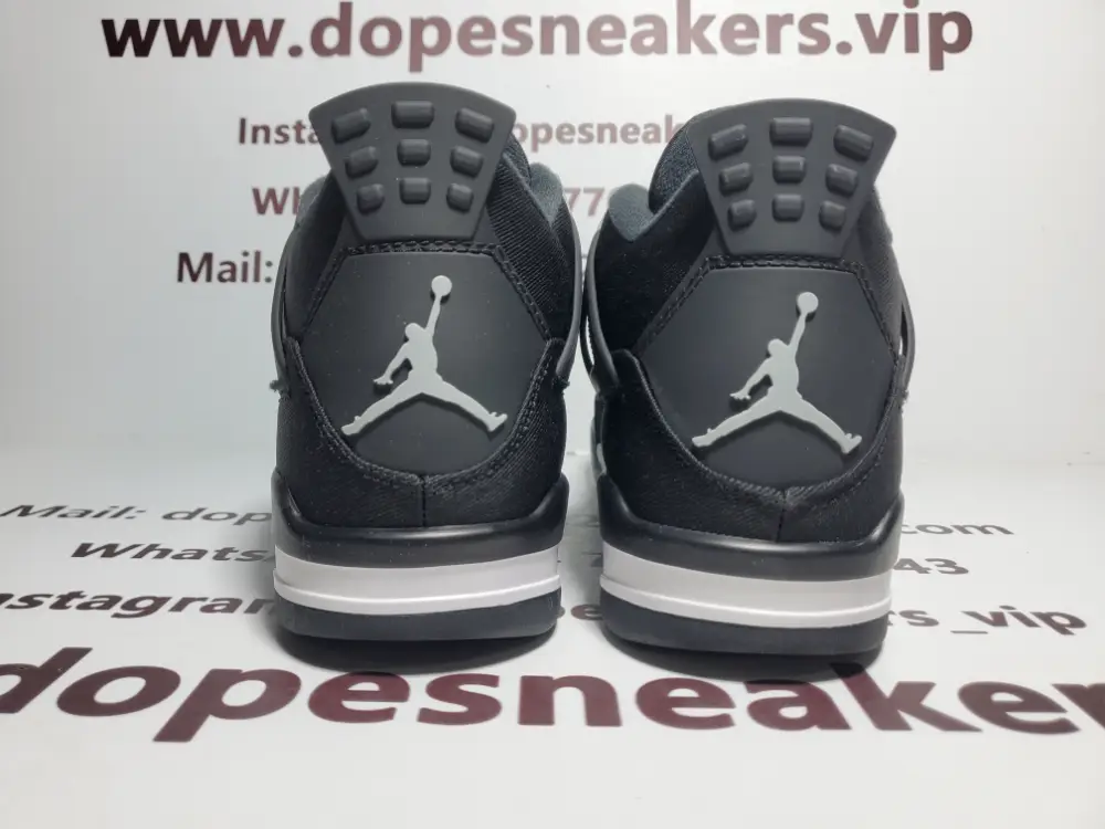 Cheap Air Jordan 4 Retro Black Canvas DH7138-006 