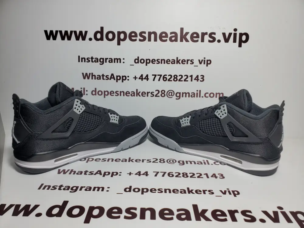 Cheap Air Jordan 4 Retro Black Canvas DH7138-006 