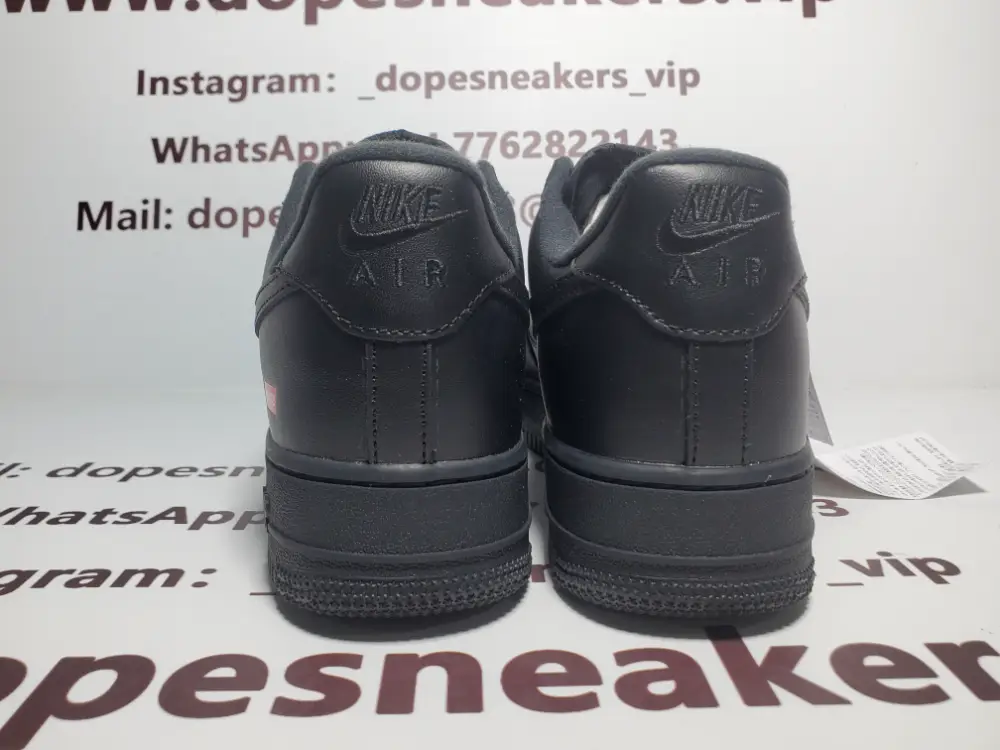 Supreme x Air supreme air force 1 reps Force 1 Low Black CU9225-001