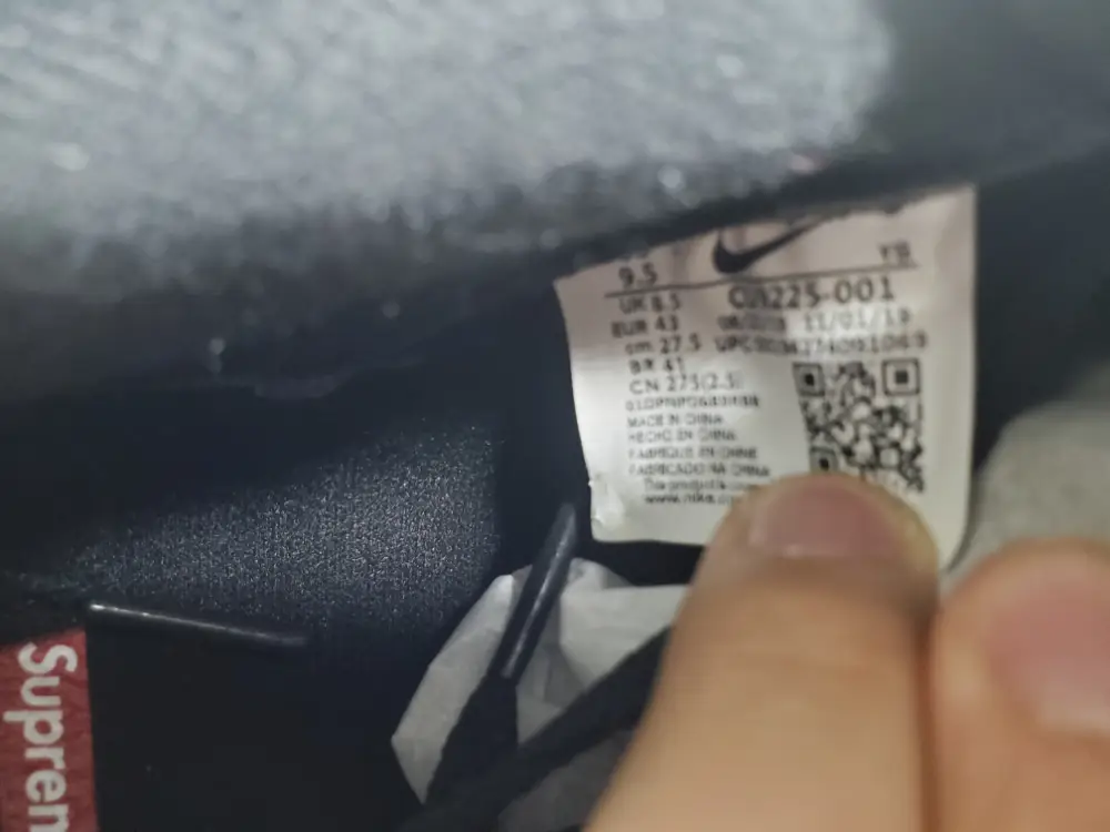 Supreme x Air supreme air force 1 reps Force 1 Low Black CU9225-001