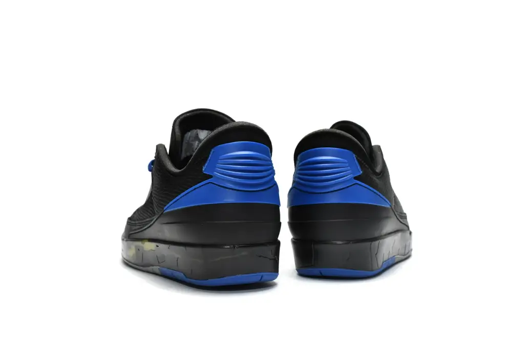 Off White x Air Jordan 2 Retro Low SP Black and Varsity Roy  DJ4375-004 