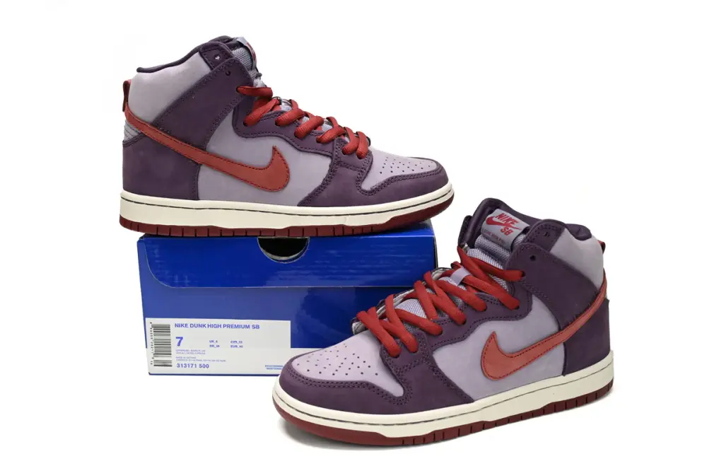 Nike dunk high reps Dunk SB High Daybreak Plum 313171-500