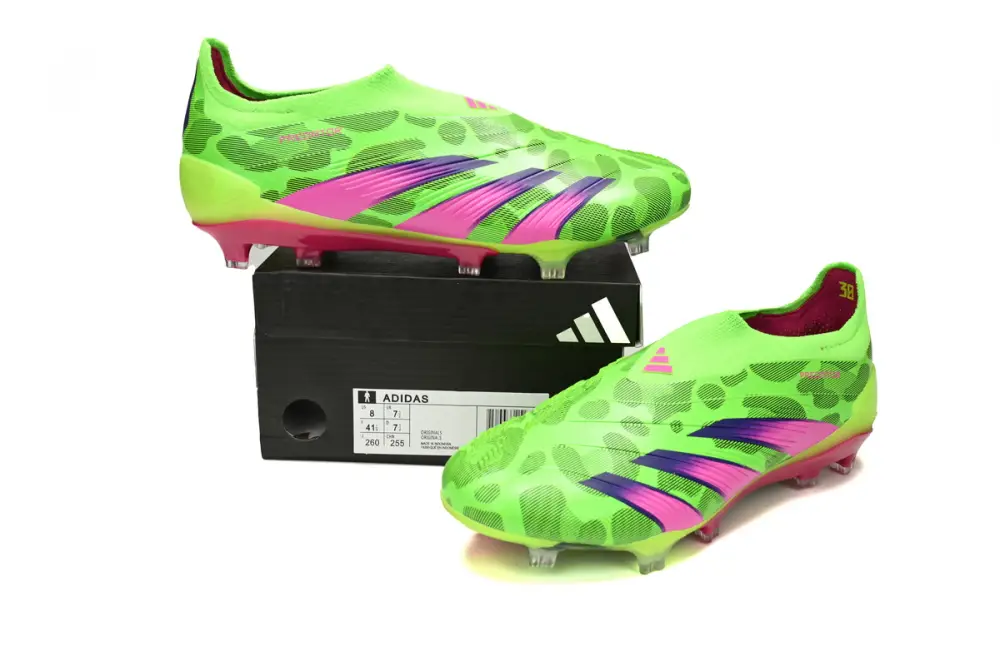 Adidas Predator Mutator 20.1 Low Green Pink Purple  IG8771 (Laceless) 