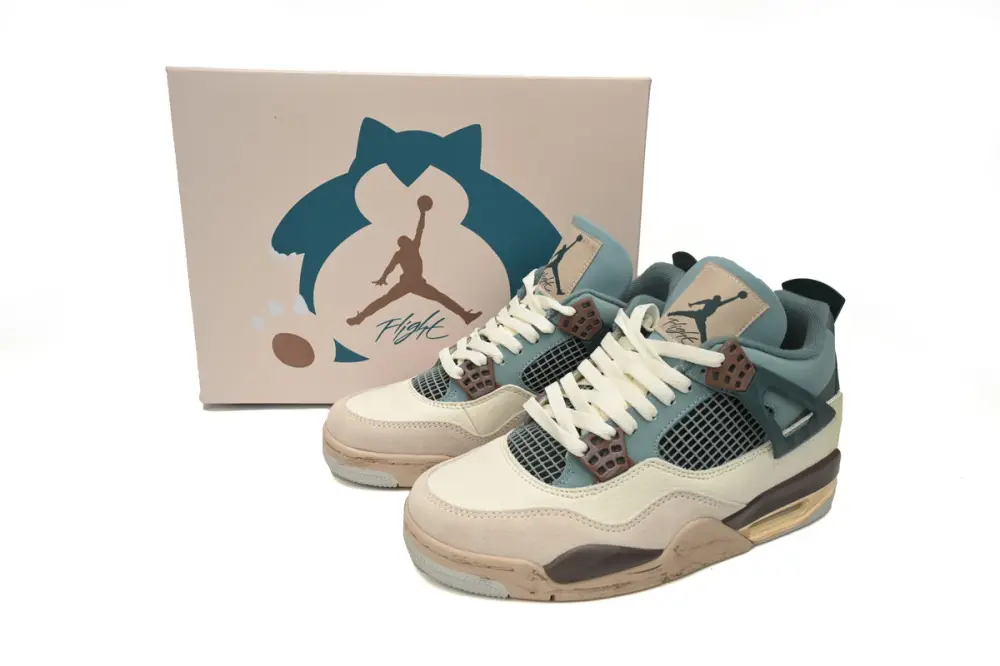 KNCW x  Cheap Air Jordan 4 Retro Blue Grey Brown 