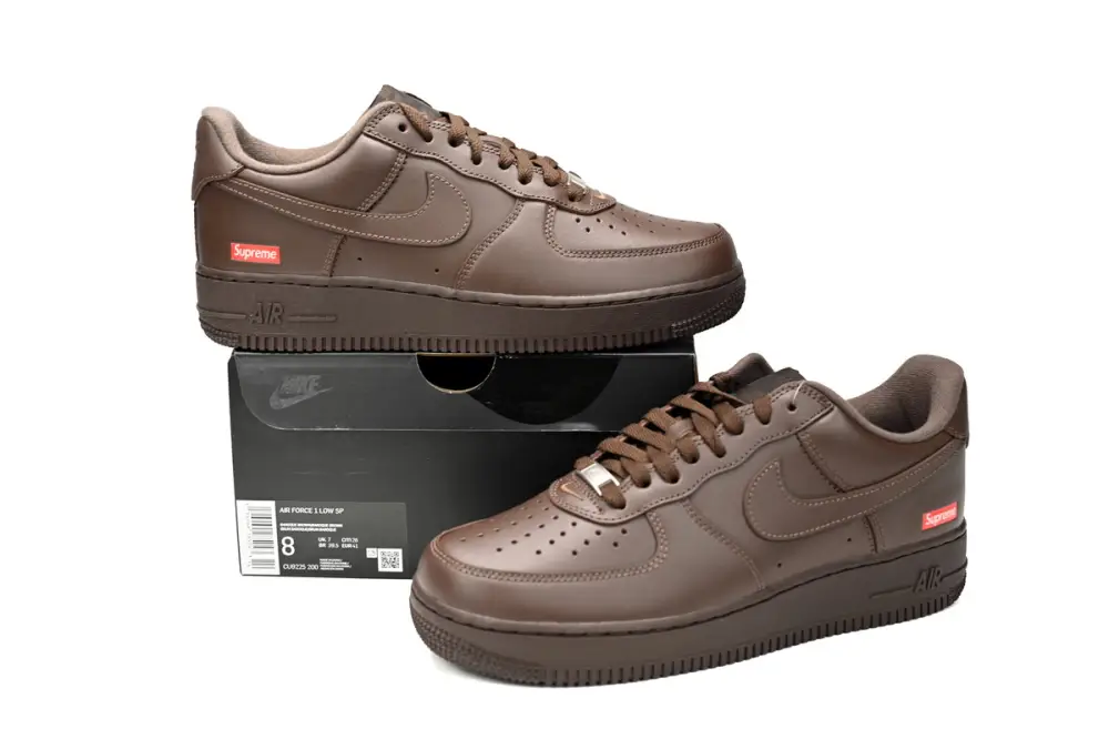 Supreme Supreme x Air Force 1 Reps x Air Force 1 Low Baroque Brown CU9225-200