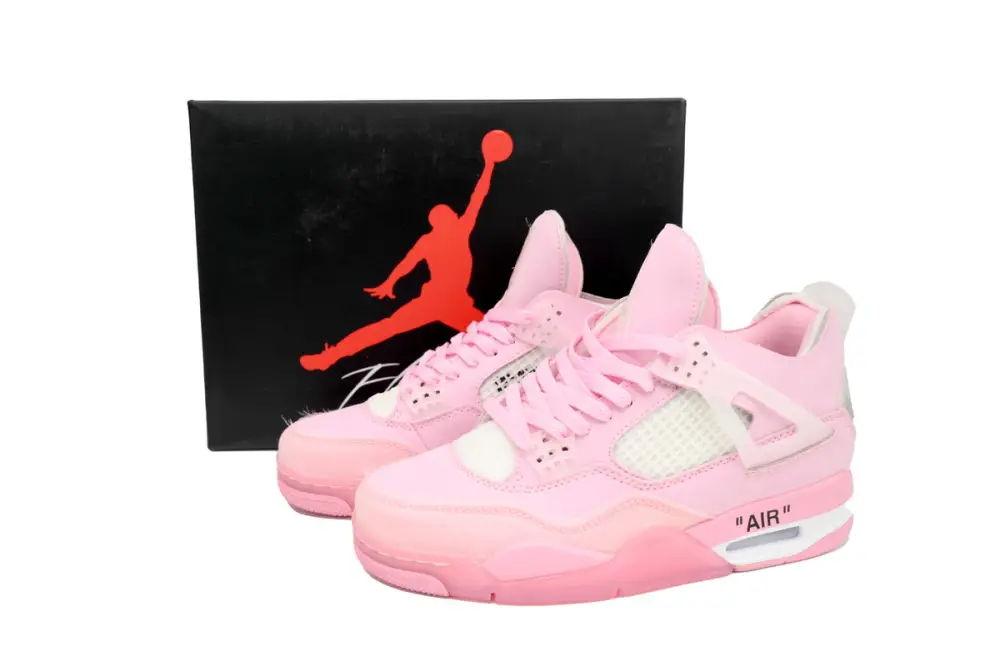 OFF White x Air Jordan 4 Pink Co Branding  CV9388-105 