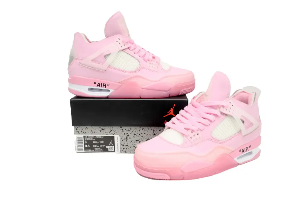 OFF White x Air Jordan 4 Pink Co Branding  CV9388-105 