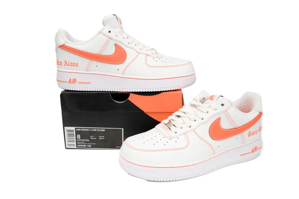 Nike Air Force 1 Low Vlone Air Force 1 Reps White Orange AA5360-100