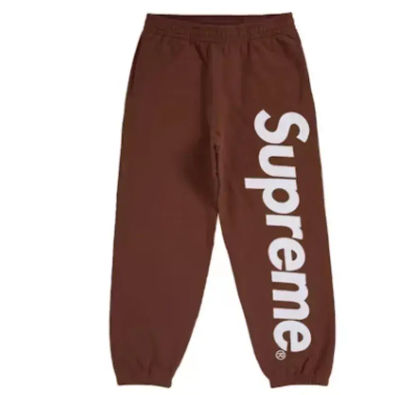 Supreme Satin Applique Sweatpant Brown 6E6F80