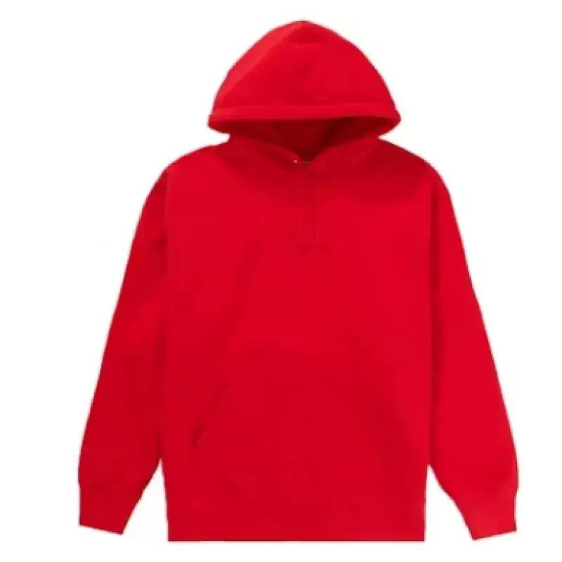 Supreme Satin Appliqué Hoodie Sweatshirt Red 