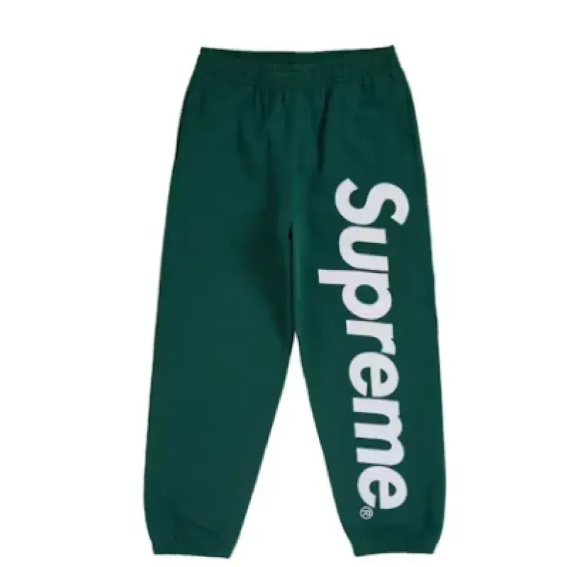 Supreme Satin Applique Sweatpant Dark Green 75AD4712