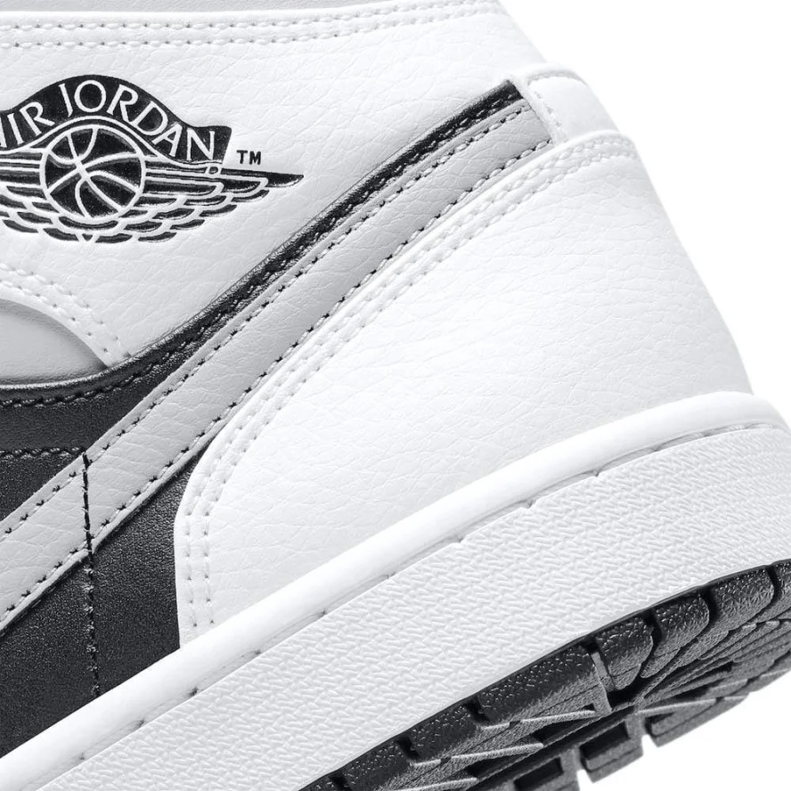 Air Jordan 1 Grey And White Mid 'White Shadow'