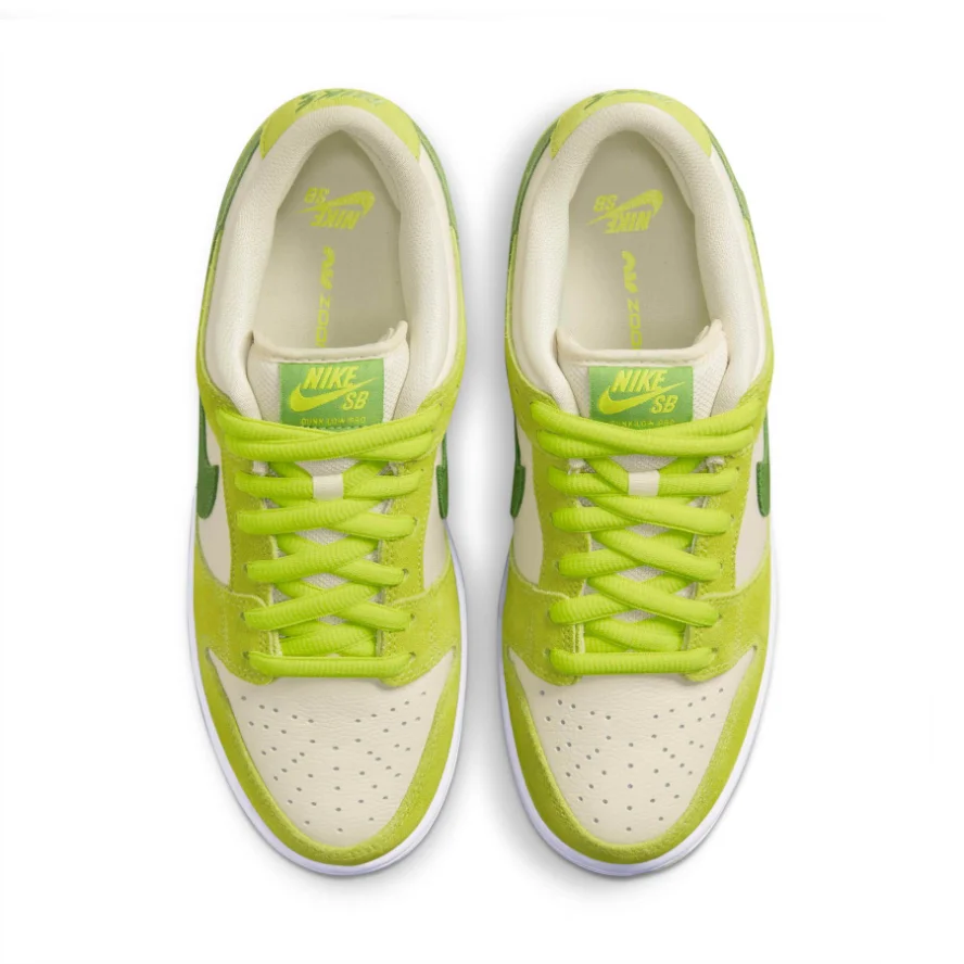 Pink And Black Nike Dunks Low Pro SB 'Fruity Pack - Green Apple'